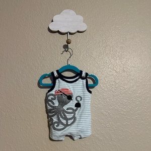 Mud Pie Octopus Pirate Romper 3-6M